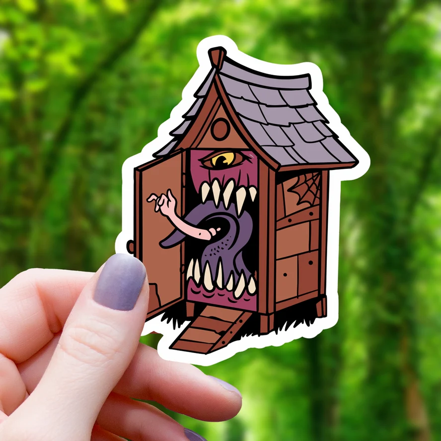 MIMIC OUTHOUSE STICKER