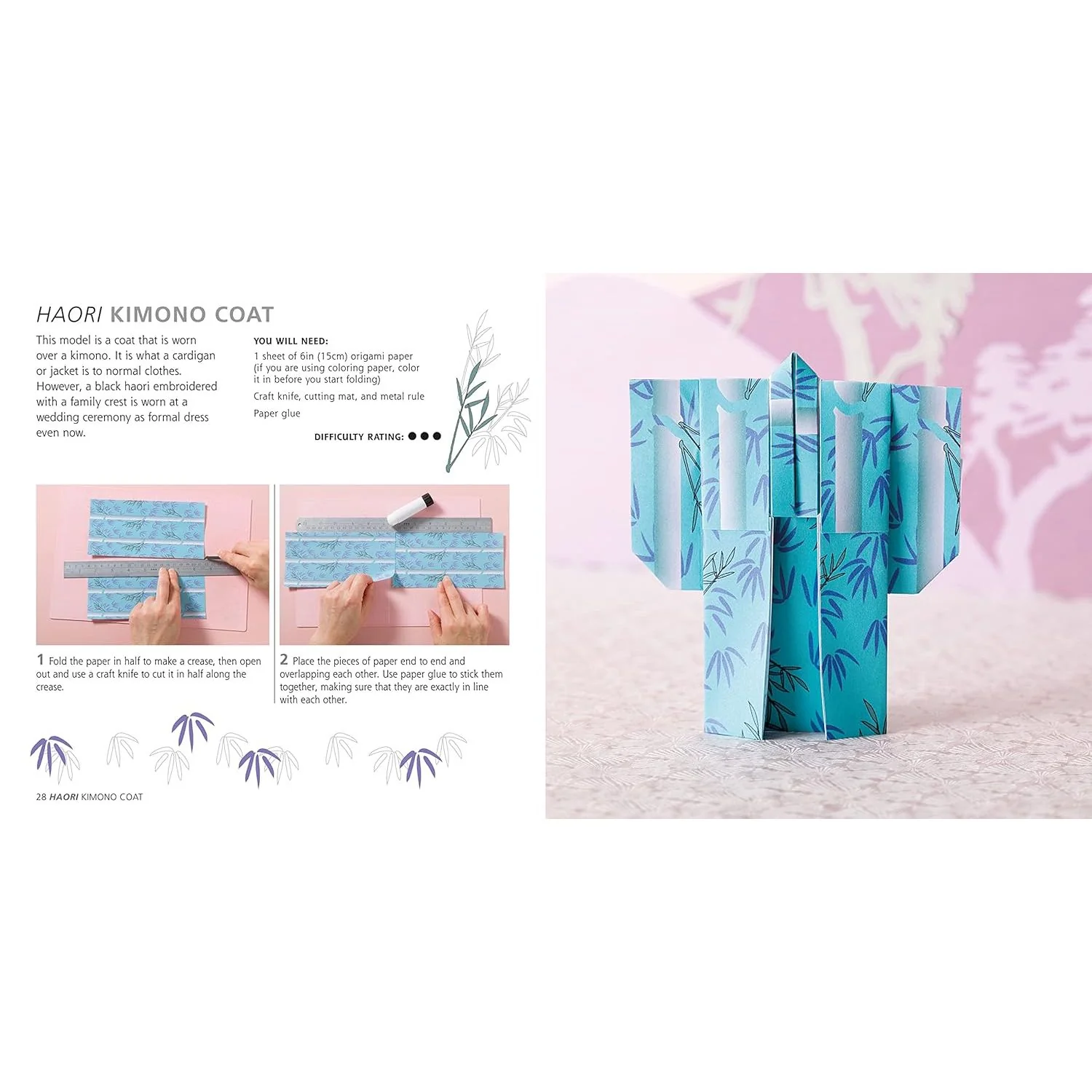 MINDFUL JAPANESE ORIGAMI: PAPER BLOCK PLUS 64-PAGE BOOK - Image 3