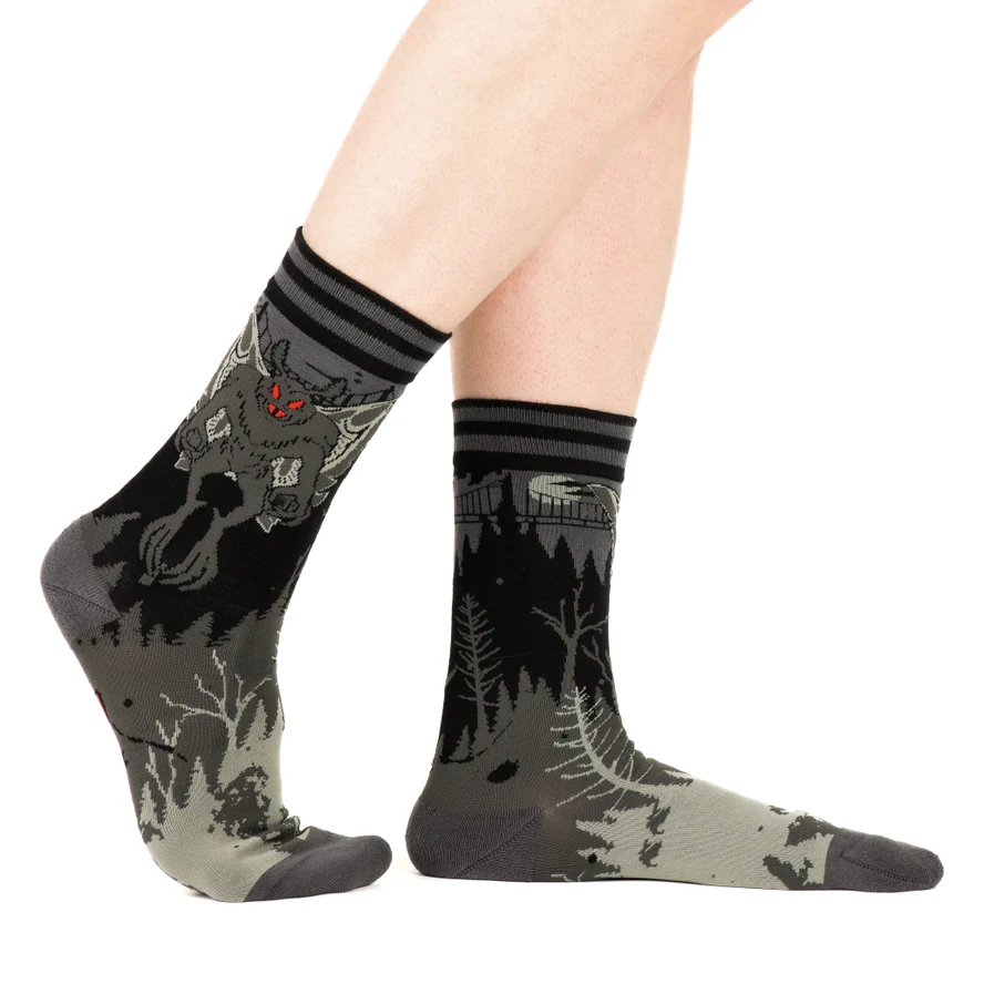 MOTHMAN CREW SOCKS BY FOOTCLOTHES - Image 2