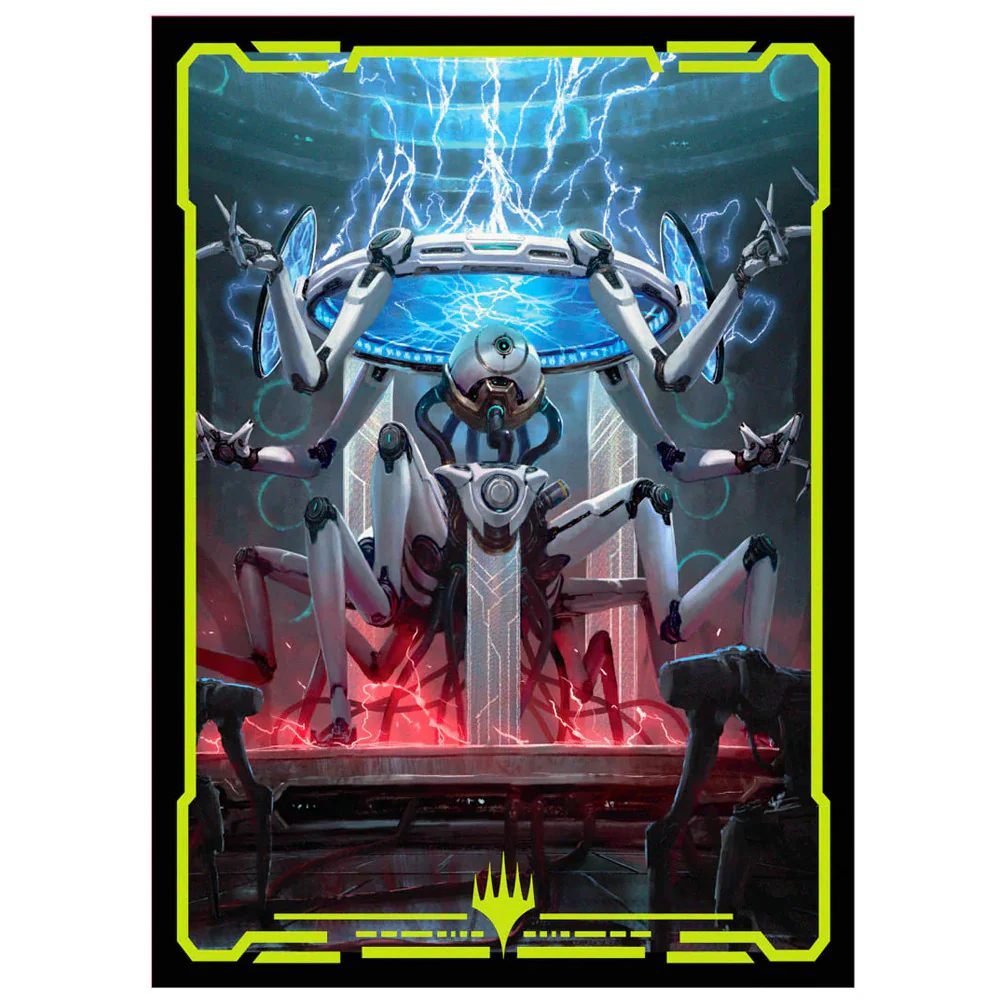MTG EDGE OF ETERNITIES COUNTER INTELLIGENCE SLEEVES (100) IN CLEAR DECK BOX - Image 2