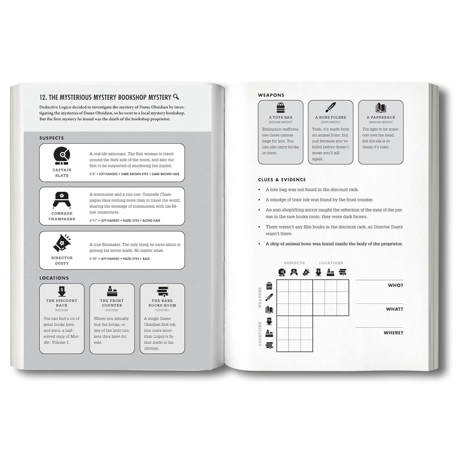 MURDLE- VOLUME 1: 100 ELEMENTARY TO IMPOSSIBLE MYSTERIES TO SOLVE USING LOGIC, SKILL, AND THE POWER OF DEDUCTION - Image 3