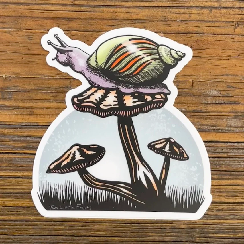 MUSHROOM SNAIL STICKER