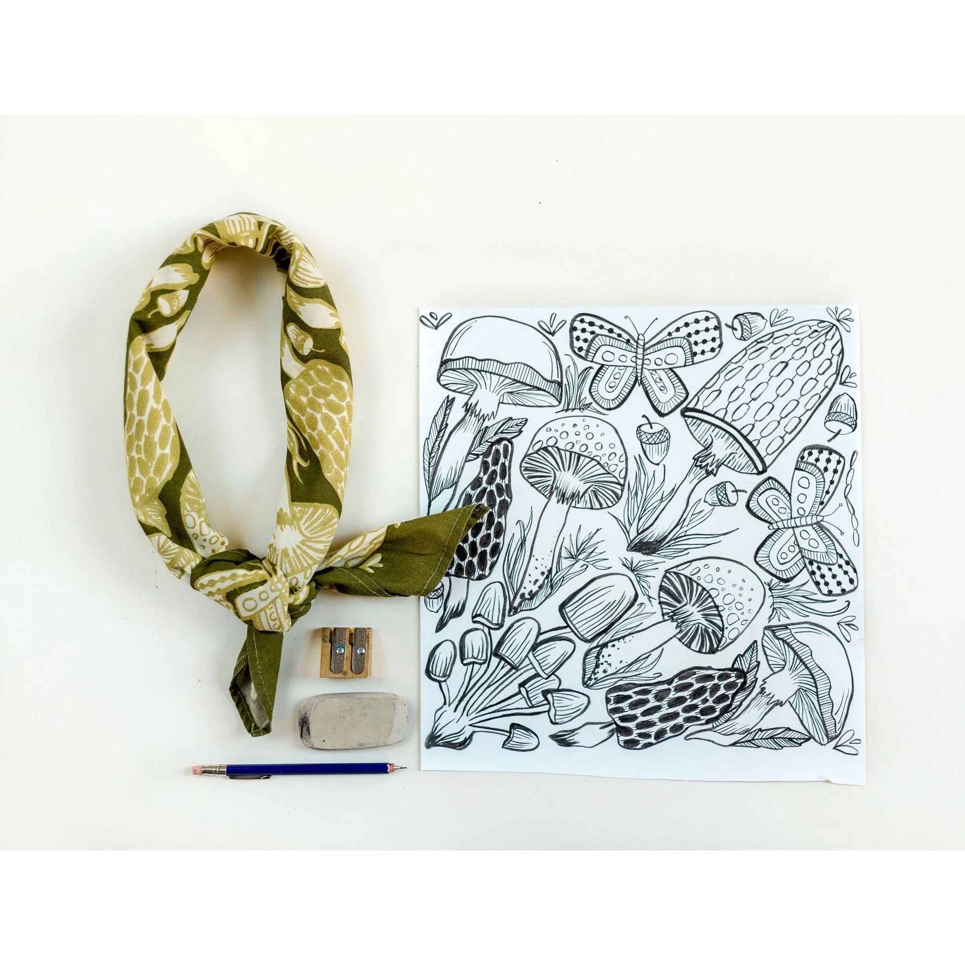 MUSHROOMS BANDANA BY HANDKER (NO.16) - Image 2