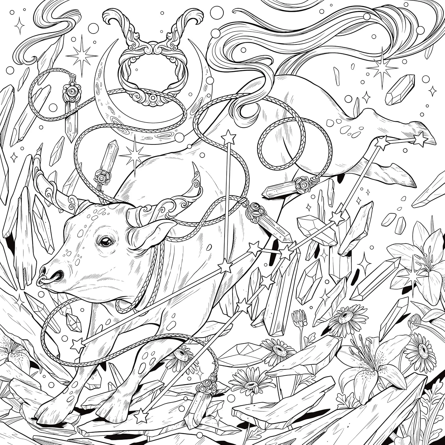 MYTHOGRAPHIC COSMIC SPIRIT COLORING BOOK - Image 2