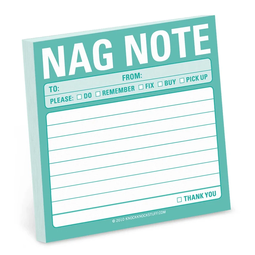 NAG NOTE STICKY NOTES