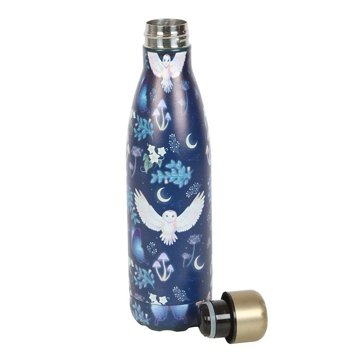 NIGHT FLIGHT OWL RESUABLE METAL WATER BOTTLE - Image 2