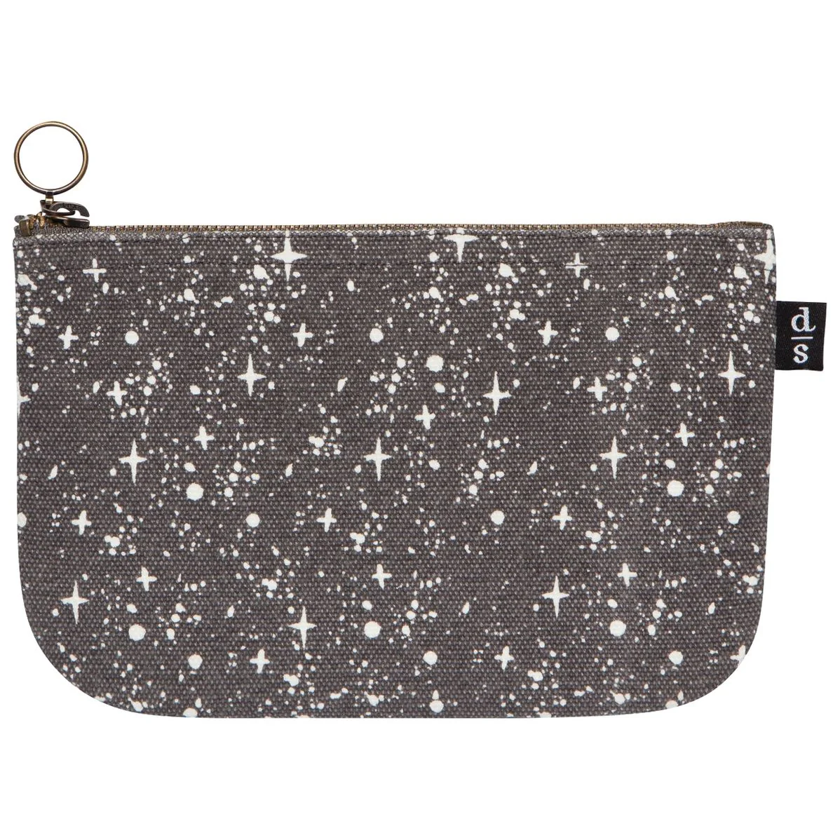 NIGHT SKY CANVAS ZIPPER POUCH