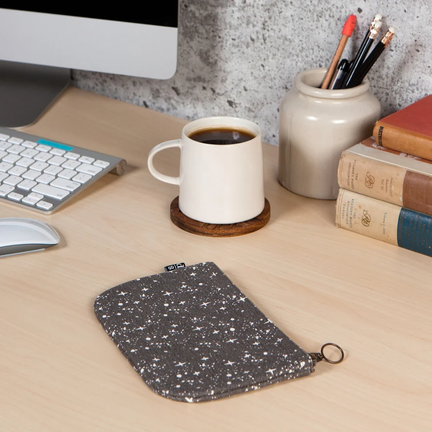 NIGHT SKY CANVAS ZIPPER POUCH - Image 2