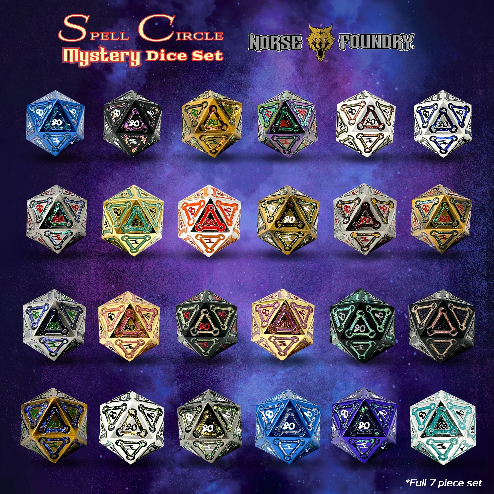 NORSE FOUNDRY SPELL CIRCLE MYSTERY DICE SET - Image 3