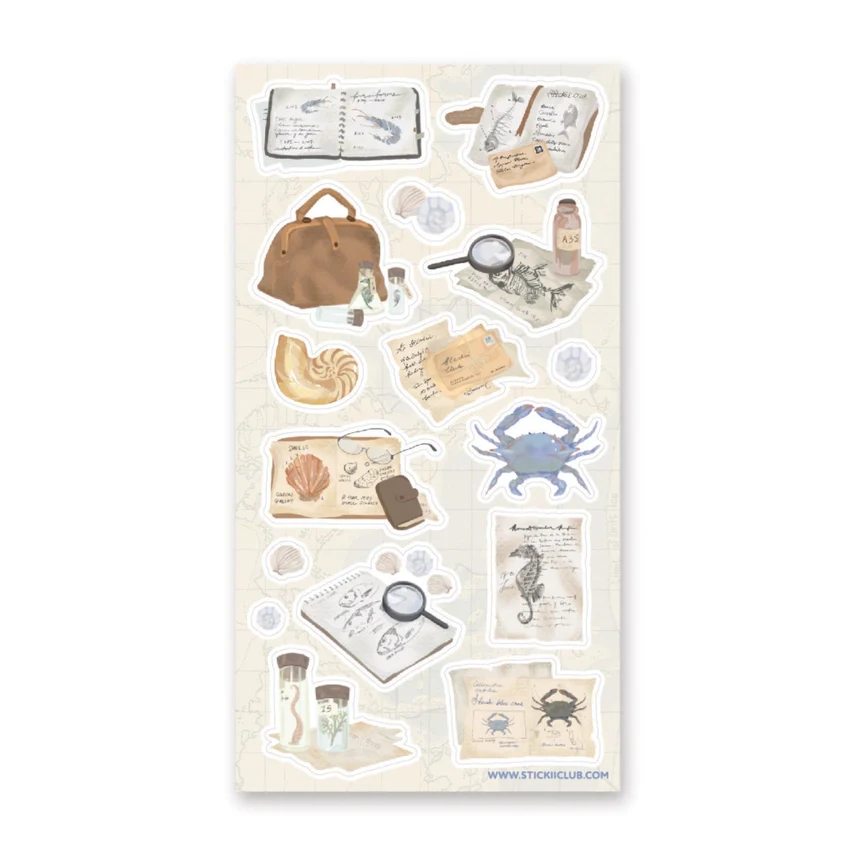 OCEAN STUDIES STICKER SHEET