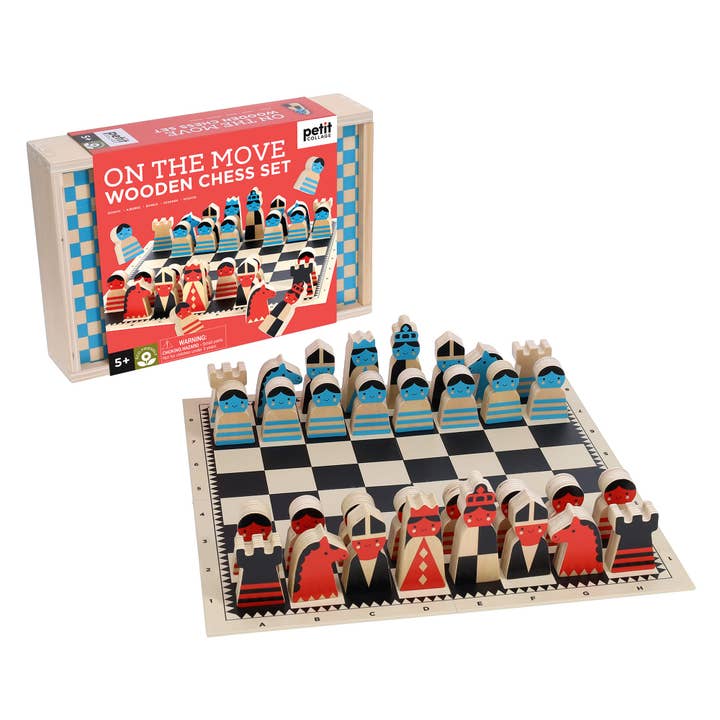 ON THE MOVE WOODEN CHESS SET - Image 2