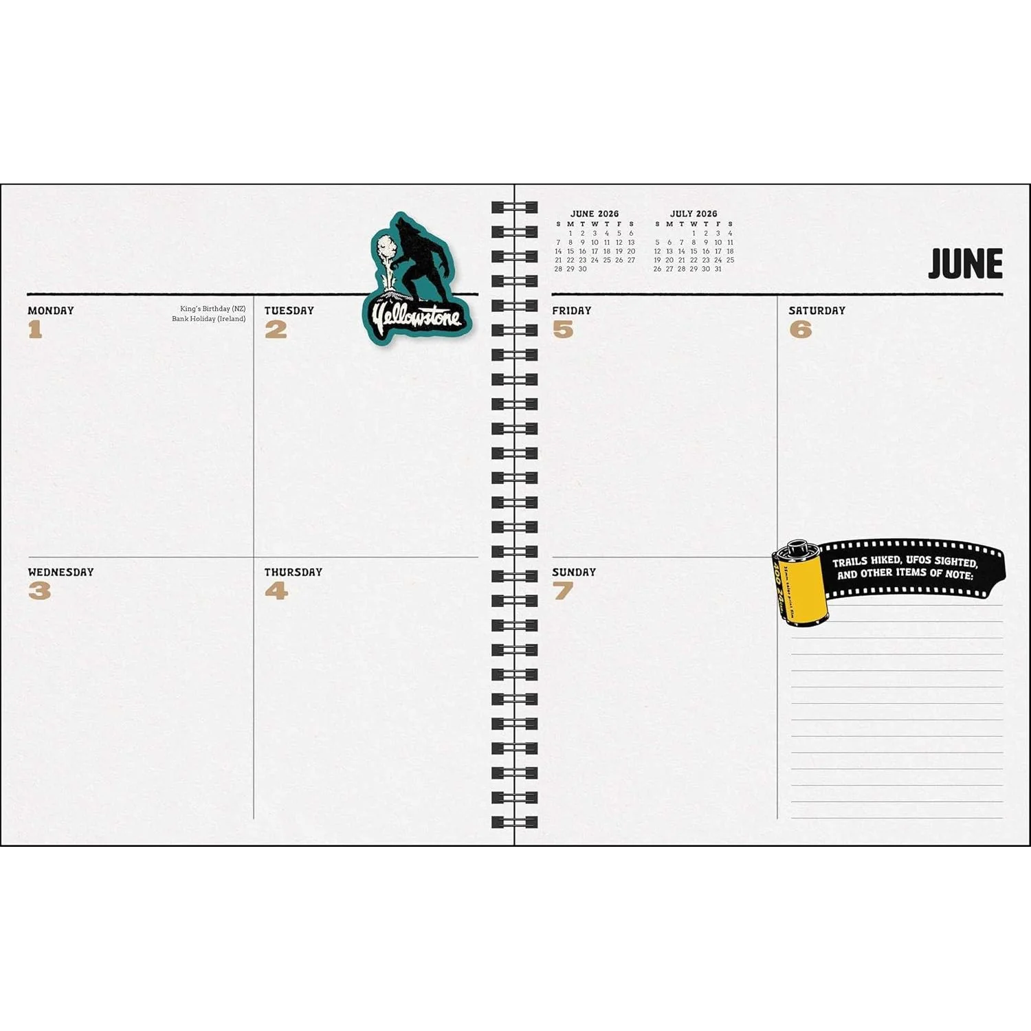 PARANORMAL PARKS WEEKLY PLANNER 2026 - Image 4