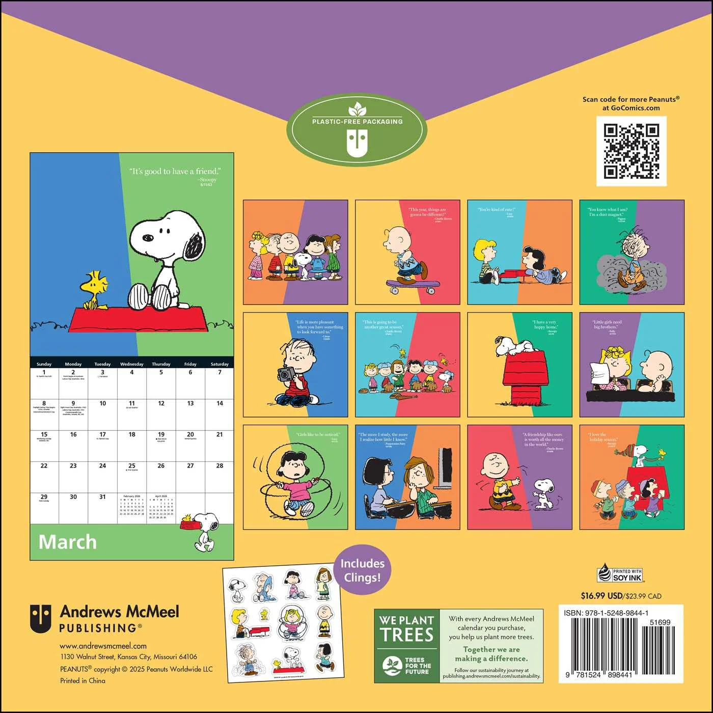 PEANUTS 2026 WALL CALENDAR - Image 2