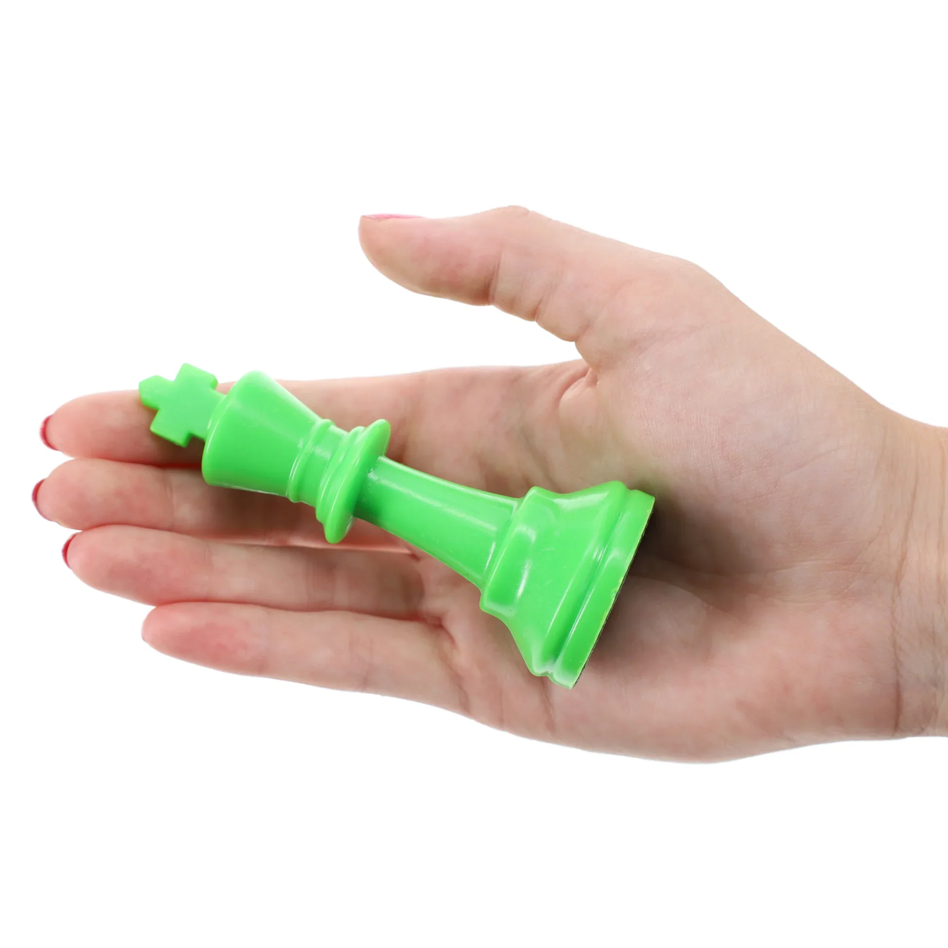 PLASTIC CHESSMEN 3.75": NEON GREEN - Image 2