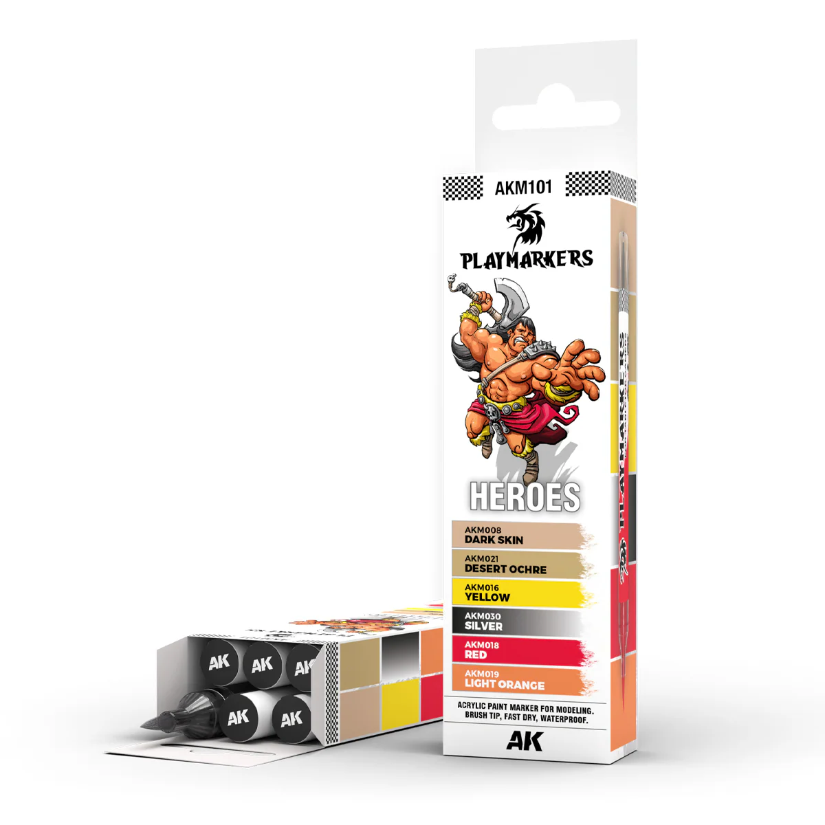 PLAYMARKERS: HEROES ACRYLIC GAMERS PAINTED SET