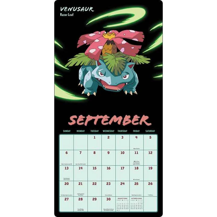 POKEMON MOVES WALL CALENDAR 2026 - Image 3