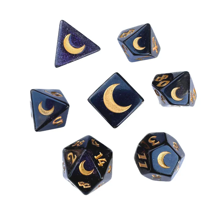 POLY DICE SET 7PC LUNATALIS