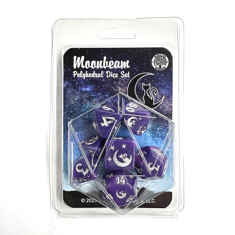 POLY DICE SET 7PC MOONBEAM - Image 2