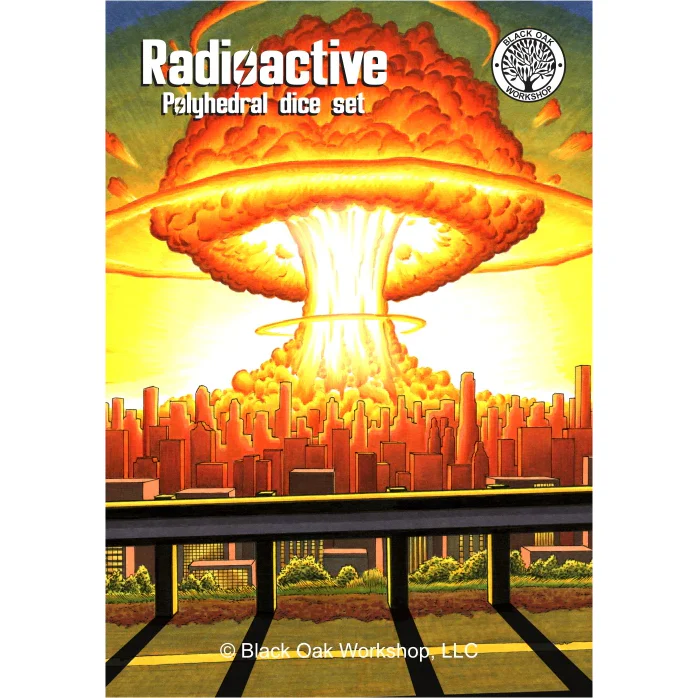 POLY DICE SET 7PC RADIOACTIVE - Image 2