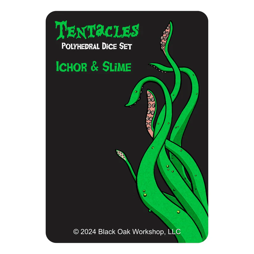 POLY DICE SET 7PC TENTACLES ICHOR & SLIME - Image 2