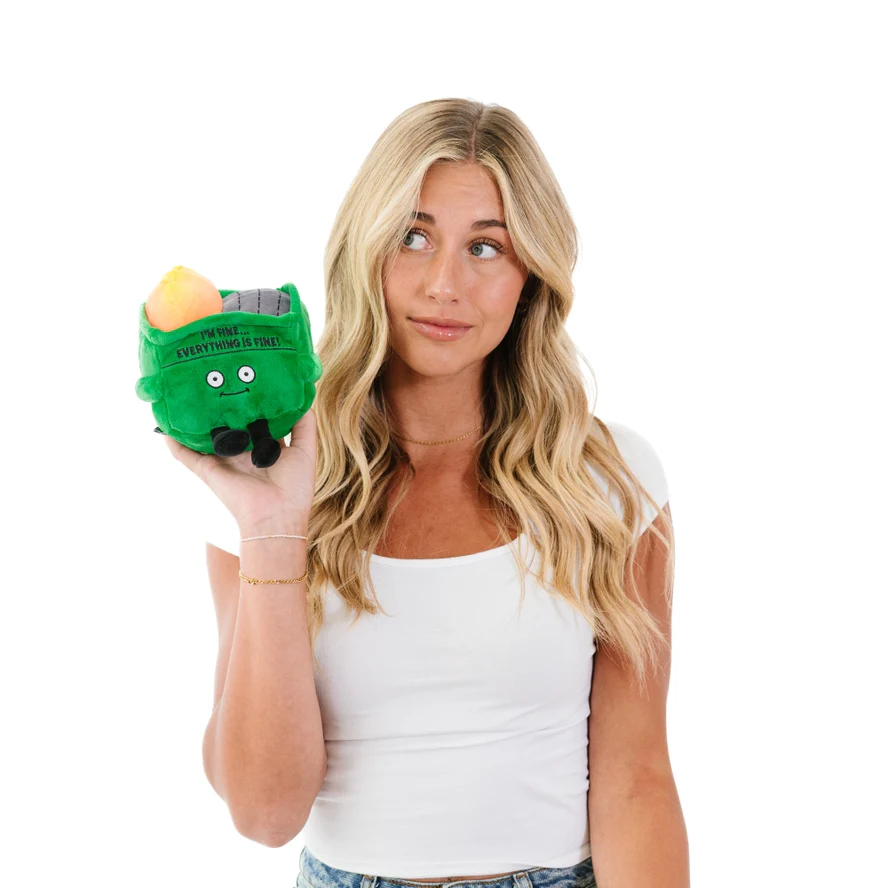 PUNCHKINS EVERYTHING IS FINE DUMPSTER FIRE PLUSH - Image 4