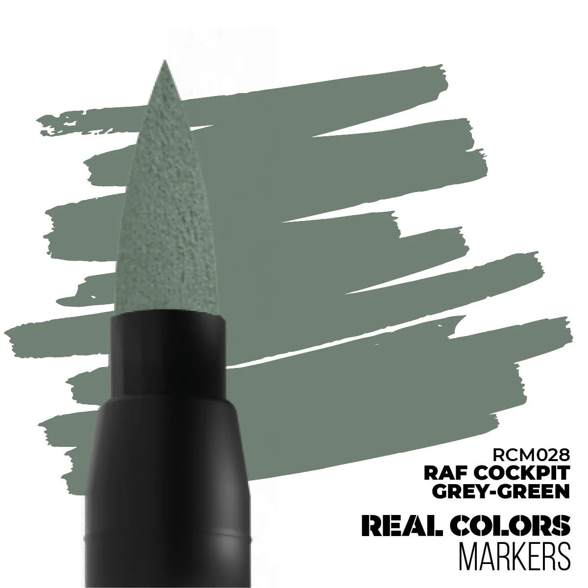 REAL COLORS ACRYLIC PAINT MARKER RAF COCKPIT GREY-GREEN