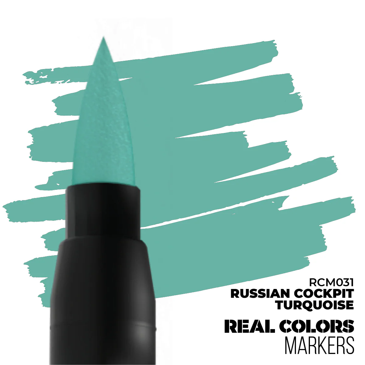 REAL COLORS ACRYLIC PAINT MARKER RUSSIAN COCKPIT TURQUOISE