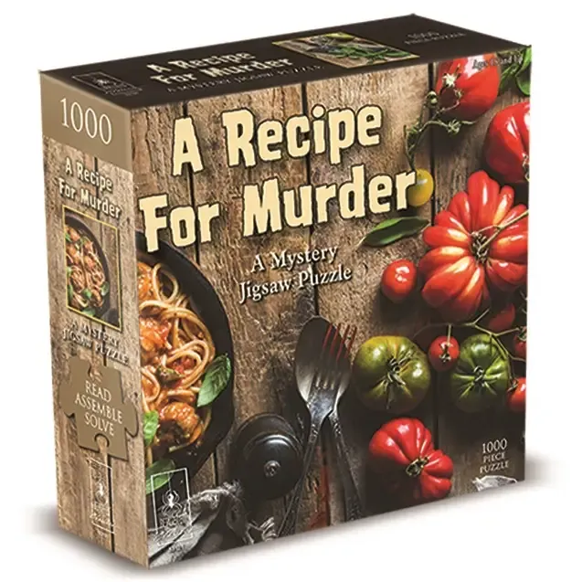 RECIPE FOR MURDER CLASSIC MYSTERY 1000 PIECE JIGSAW PUZZLE
