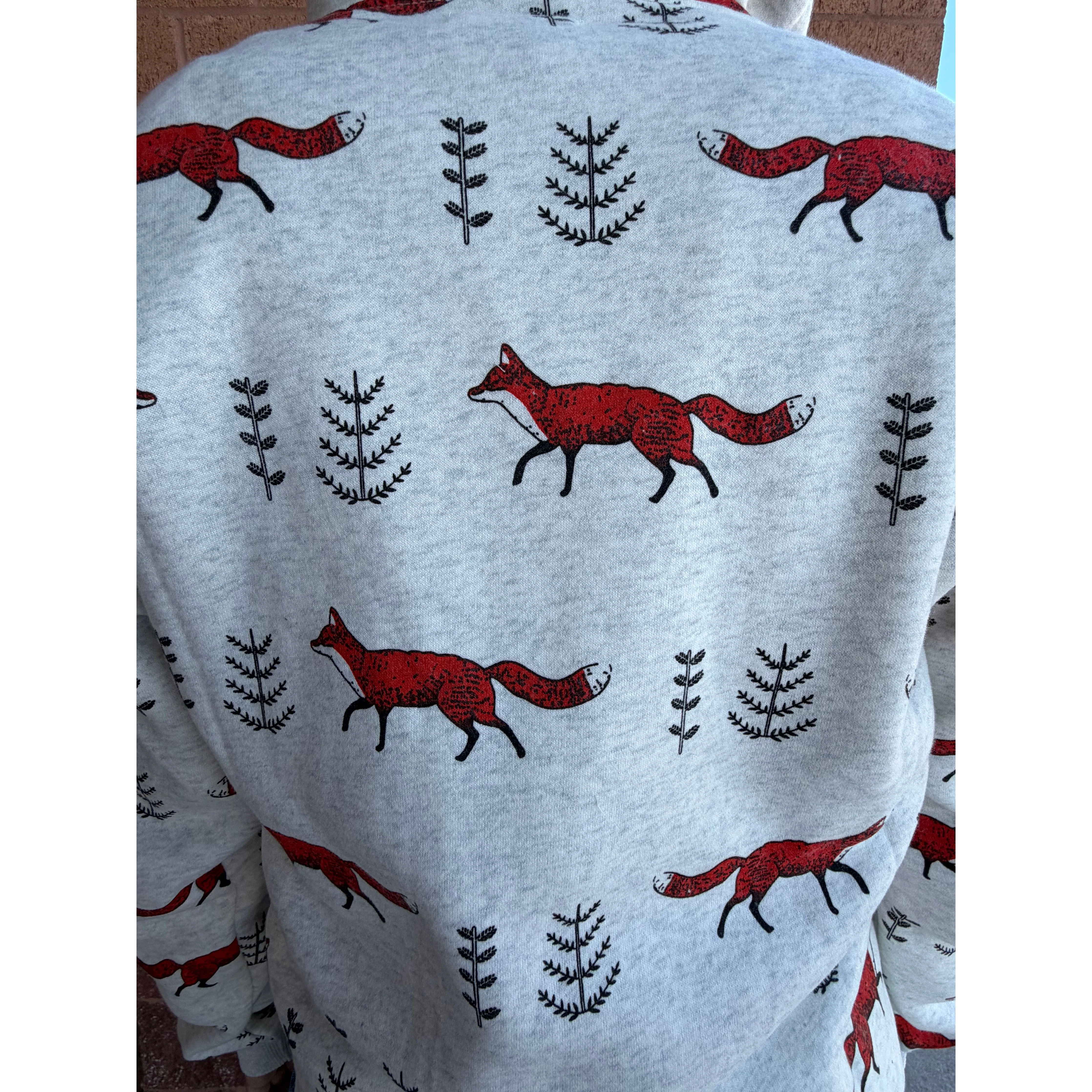 RED FOX ZIPPER HOODIE - Image 4