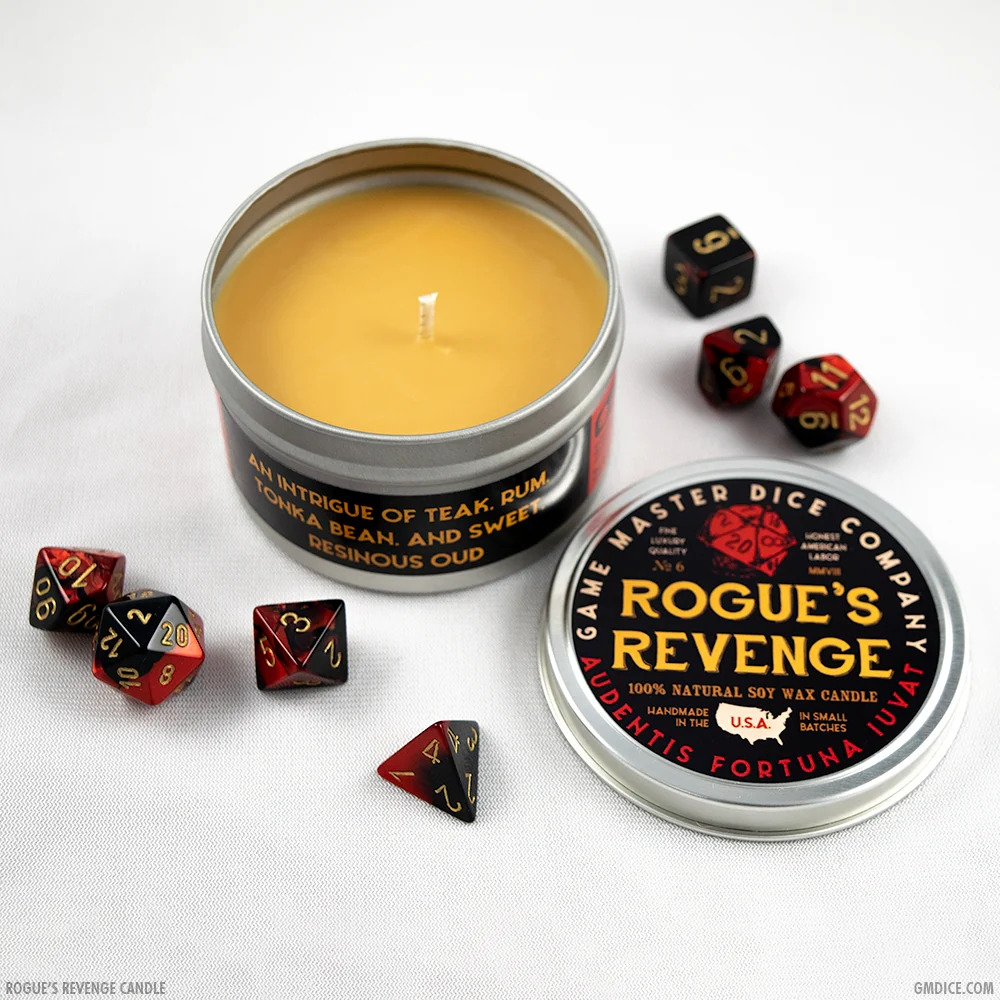 ROGUE'S REVENGE 8oz GAMING CANDLE - Image 2