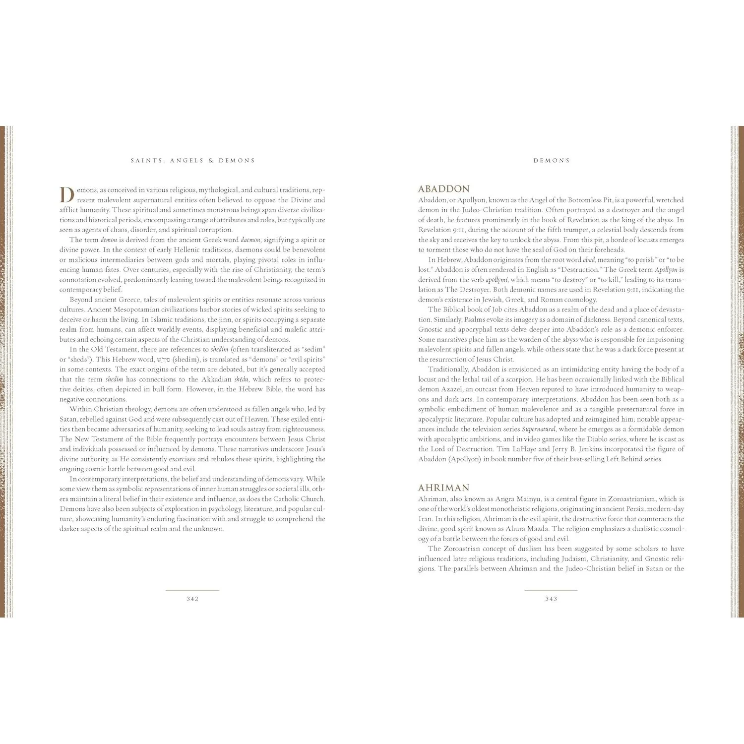 SAINTS, ANGELS, AND DEMONS: AN A TO Z GUIDE TO THE HOLY AND THE DAMNED BY GARY JANSEN - Image 3