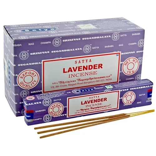 SATYA ENGLISH LAVENDER INCENSE STICKS