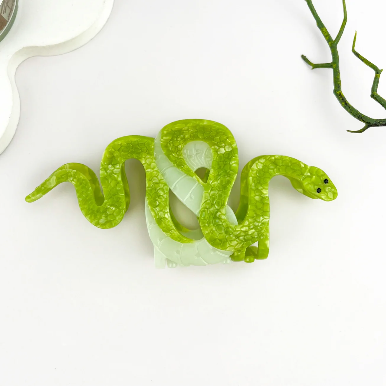 GARDEN SNAKE HAIR CLAW CLIP