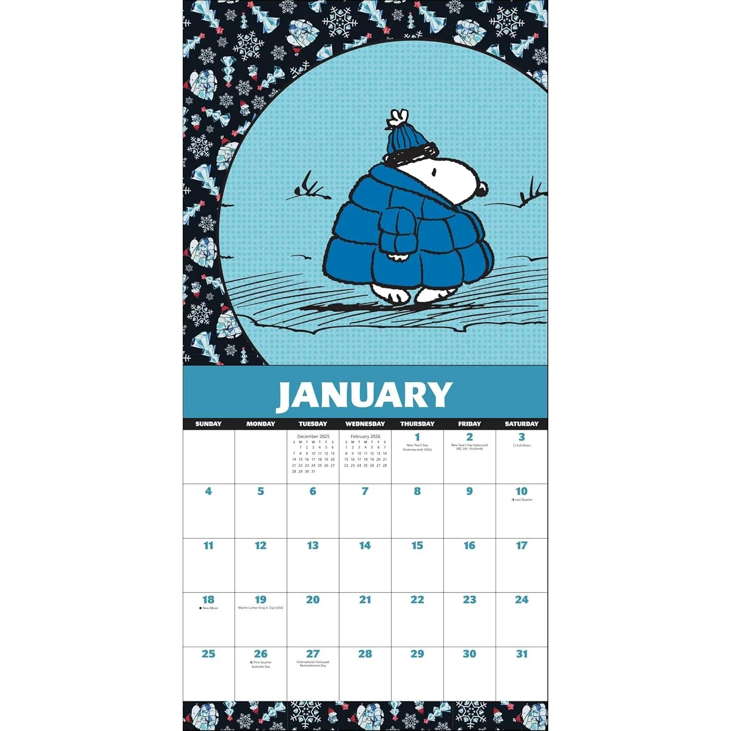SNOOPY WALL CALENDAR 2026 - Image 3