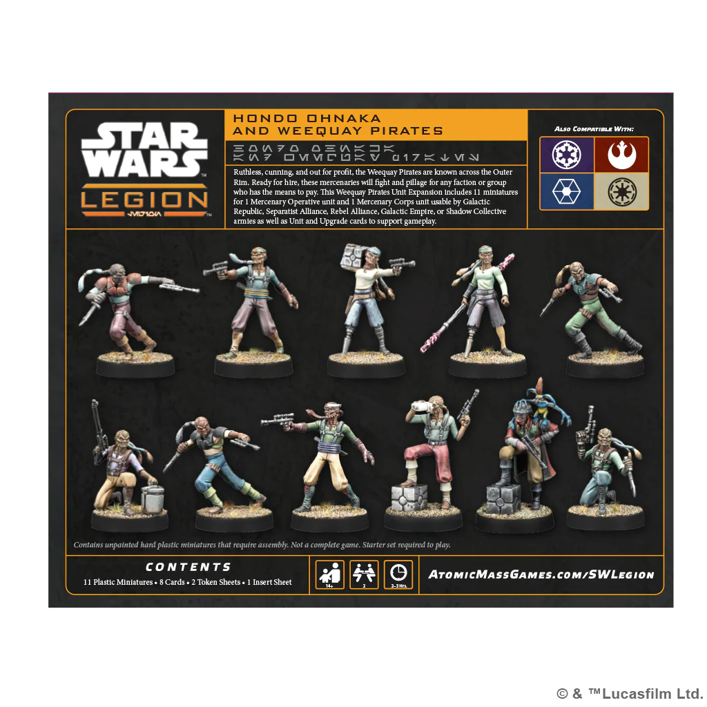 STAR WARS LEGION: HONDO OHNAKA & WEEQUAY PIRATES - Image 2