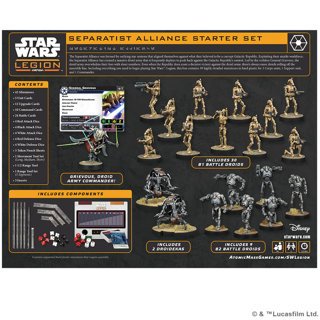 STAR WARS LEGION: SEPARATIST ALLIANCE STARTER SET - Image 2
