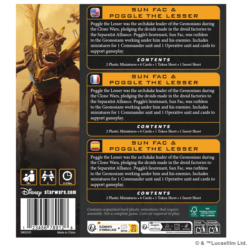 STAR WARS LEGION: SUN FAC & POGGLE THE LESSER - Image 2
