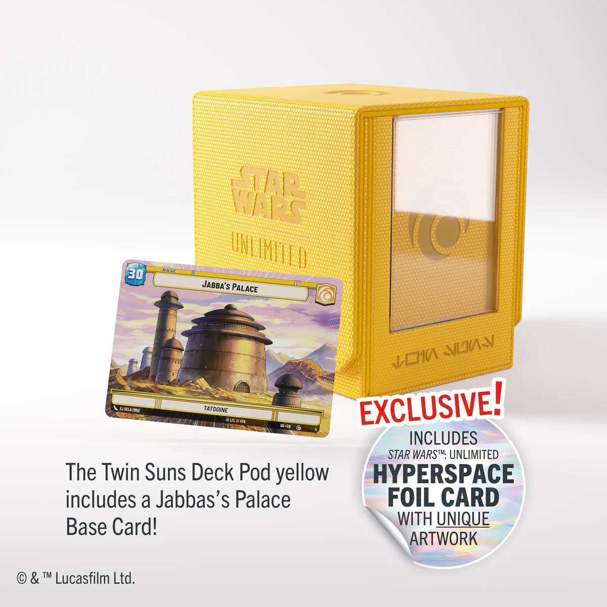 STAR WARS UNLIMITED TWIN SUNS DECK POD YELLOW - Image 4