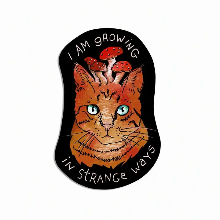 STRANGE WAYS CAT STICKER
