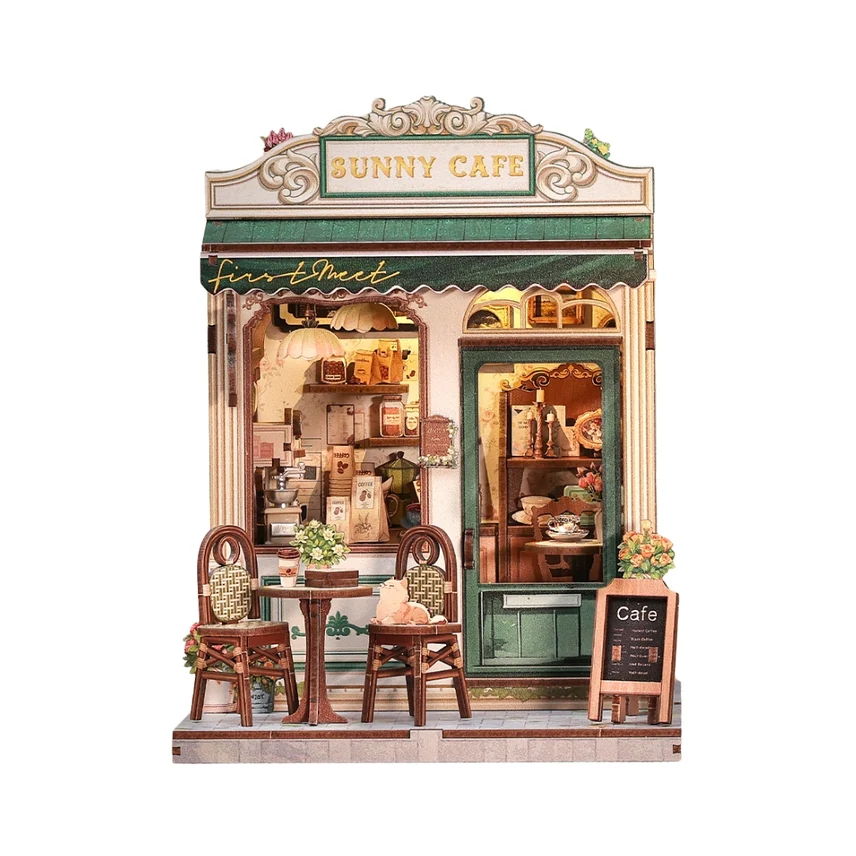 SUNNY CAFE MINIATURE BOOK NOOK KIT - Image 3