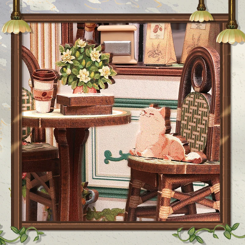 SUNNY CAFE MINIATURE BOOK NOOK KIT - Image 5