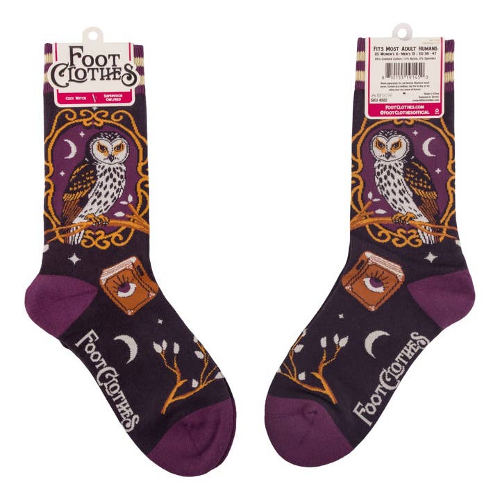 SUPERVISOR OWLFRED CREW SOCKS BY FOOTCLOTHES - Image 2