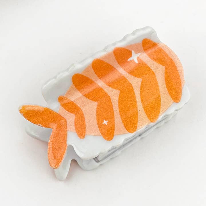 SUSHI SHRIMP HAIR CLAW CLIP