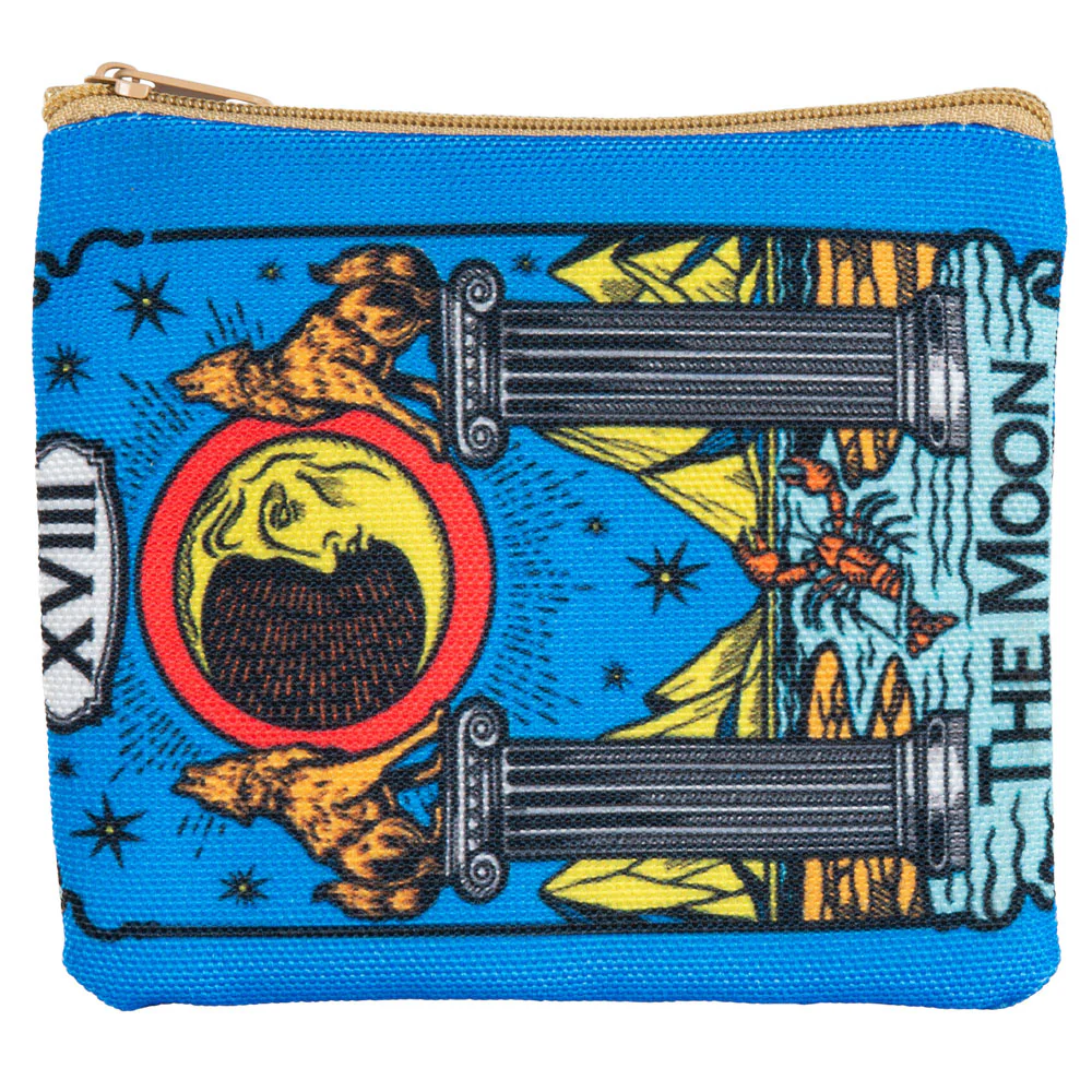 TAROT COIN PURSE ZIP POUCH (THE MOON)