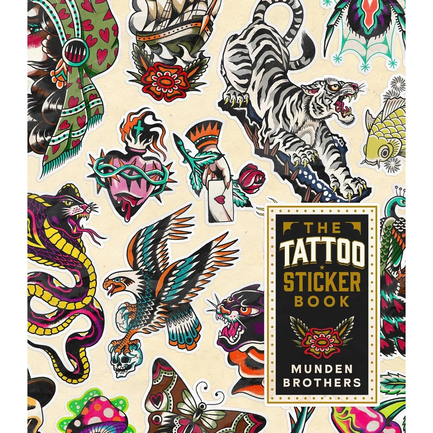 TATTOO STICKER BOOK BY MUNDEN BROTHERS
