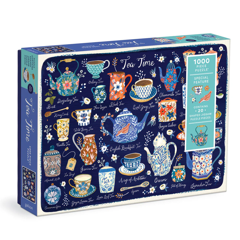 TEA TIME BY CHRISTINE DE CARVALHO 1000 PIECE JIGSAW PUZZLE