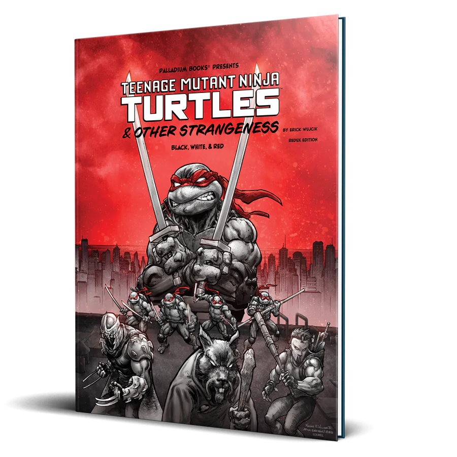 TEENAGE MUTANT NINJA TURTLES & OTHER STRANGENESS RPG BLACK, WHITE, & RED