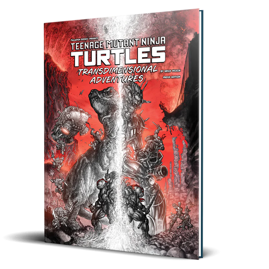 TEENAGE MUTANT NINJA TURTLES TRANSDIMENSIONAL ADVENTURES BLACK, WHITE, RED