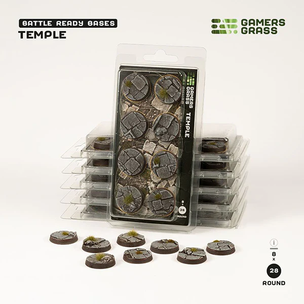 TEMPLE BASES 28MM ROUND