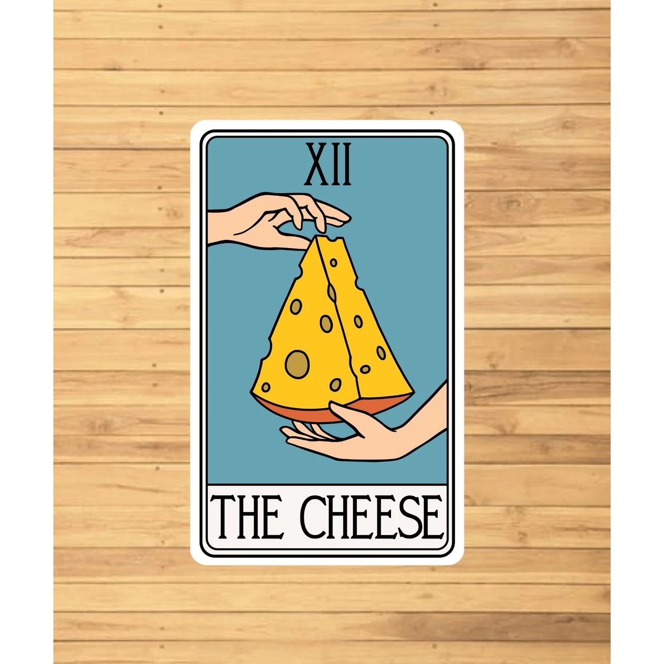 THE CHEESE TAROT CARD STICKER